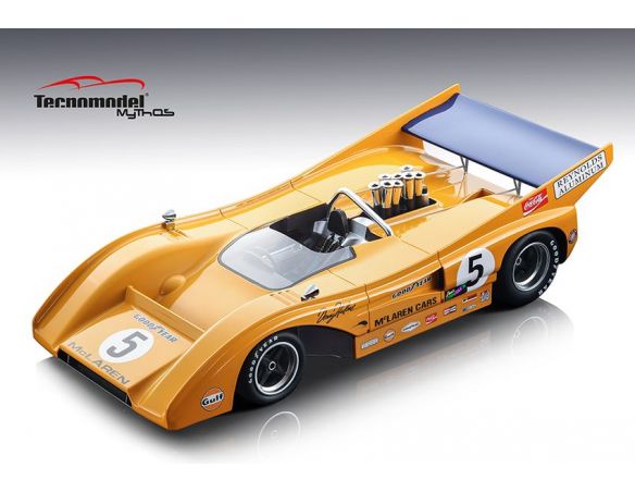 TECNOMODEL TMD18156A MCLAREN M8F N.5 WINNER CAN-AM MOSPORT 1971 DENNY HULME 1:18 Modellino