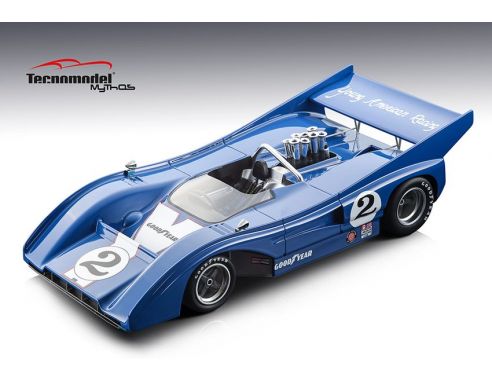TECNOMODEL TMD18156D MCLAREN M8F N.2 CAN-AM WATKINS GLEN 1972 GREGG YOUNG 1:18 Modellino