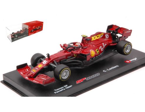 BBURAGO BU36819LM FERRARI F1 SF1000 N.16 1000th TUSCANY GP 2020 C.LECLERC SIGNATURE 1:43 Modellino
