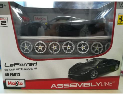 La Ferrari Modellino Die Cast Kit In Metallo Assembly Line Scala 1:24 Maisto