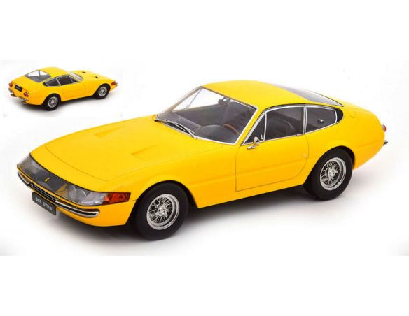 KK SCALE KKDC180582 FERRARI 365 GTB DAYTONA COUPE' 1a SERIE 1969 YELLOW 1:18 Modellino