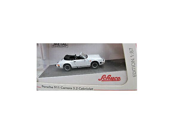 SCHUCO SH26598 PORSCHE 911 CARRERA 3.2 WHITE 1:87 Modellino