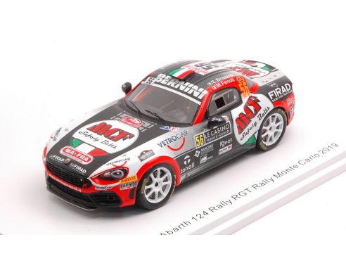 SPARK MODEL S5988 ABARTH 124 N.56 MONTE CARLO 2019 E.BRAZZOLI-M.FENOLI 1:43 Modellino