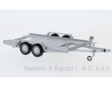 IXO MODEL TRL004-S AUTOTRAILER SILVER 1:43 Modellino
