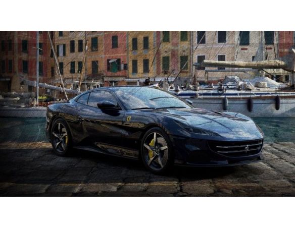 LOOKSMART LS524F FERRARI PORTOFINO M POZZI BLUE 1:43 Modellino