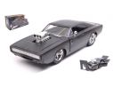 JADA TOYS JADA97174 DOM S DODGE CHARGER R/T FAST & FURIOUS 7 MATT BLACK 1:24 Modellino