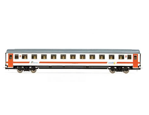 LIMA HL4042 FS CARROZZA PASSEGGERI 2a CLASSE INTERCITY GIORNO SCALA H0 1:87 Modellino