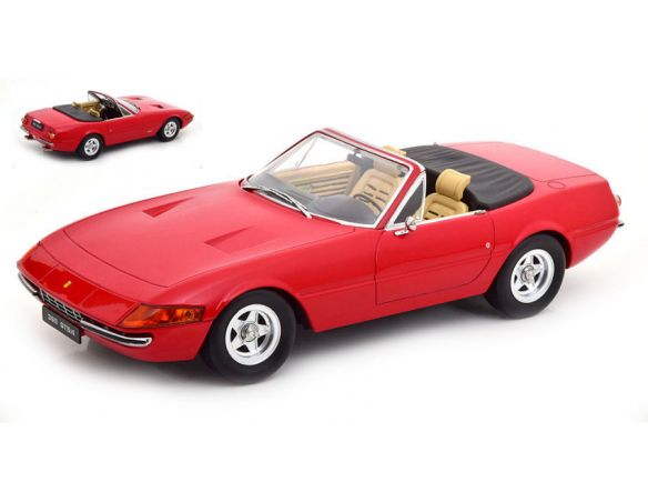 KK SCALE KKDC180621 FERRARI 365 GTB/4 DAYTONA CONVERTIBLE 2 SERIES 1971 RED 1:18 Modellino