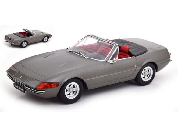 KK SCALE KKDC180622 FERRARI 365 GTB/4 DAYTONA CONVERTIBLE 2 SERIES 1971 GREY METALLIC 1:18 Modellino