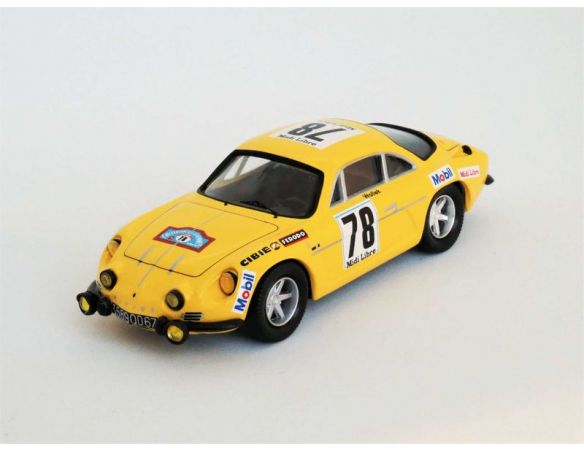 TROFEU TFRRFR25 ALPINE A110 10th CREITERIUM DES CEVENN.1969 WOLLEK-DE LA GRANDRIVE 1:43 Modellino