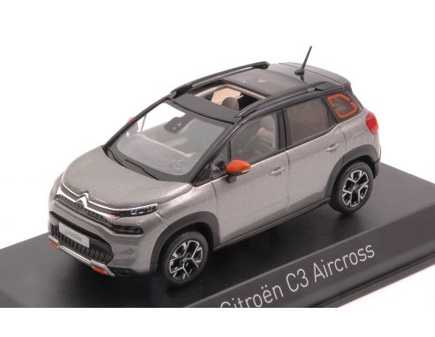 NOREV NV155336 CITROEN C3 AIRCROSS 2021 PLATINIUM GREY & BLACK ROOF 1:43 Modellino