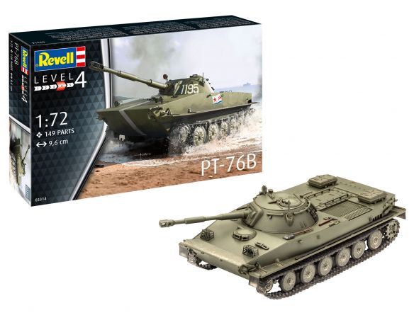 REVELL RV03314 CORAZZATO PT-76B KIT 1:72 Modellino