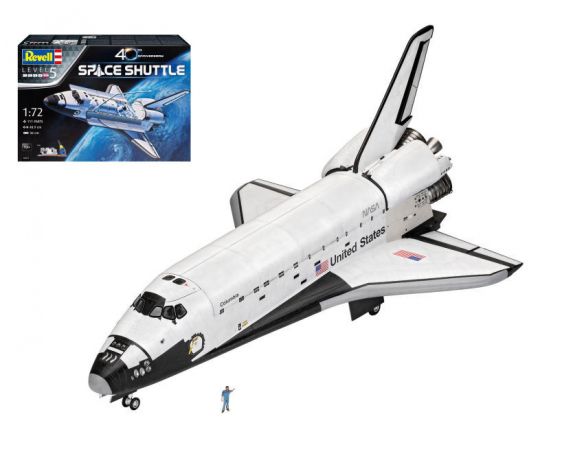 REVELL RV05673 SPACE SHUTTLE GIFT SET 40th ANNIVERSARY KIT 1:72 Modellino