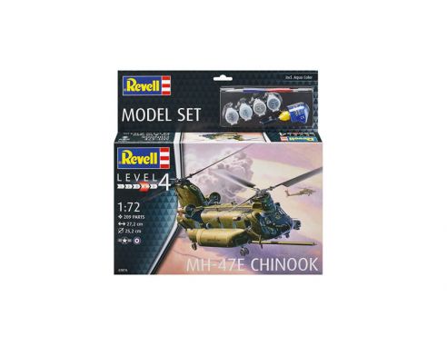 REVELL RV63876 MH-47 CHINOOK MODEL SET KIT 1:72 Modellino