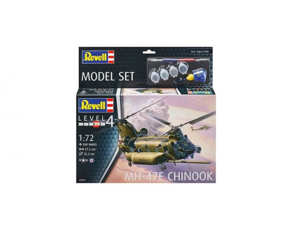 REVELL RV63876 MH-47 CHINOOK MODEL SET KIT 1:72 Modellino