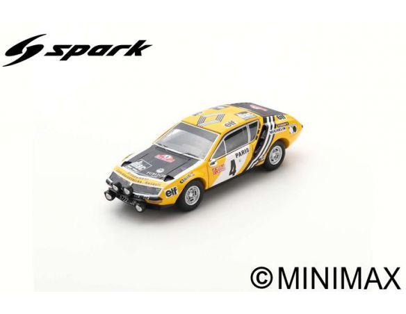 SPARK MODEL S5495 ALPINE A310 N.4 MONTE CARLO 1976 J.P.NICOLAS-V.LAVERNE 1:43 Modellino