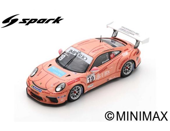 SPARK MODEL S8503 PORSCHE 911 GT3 CUP N.19 CARRERA CUP BRAZIL 2018 T.FILHO-R.MELLO 1:43 Modellino