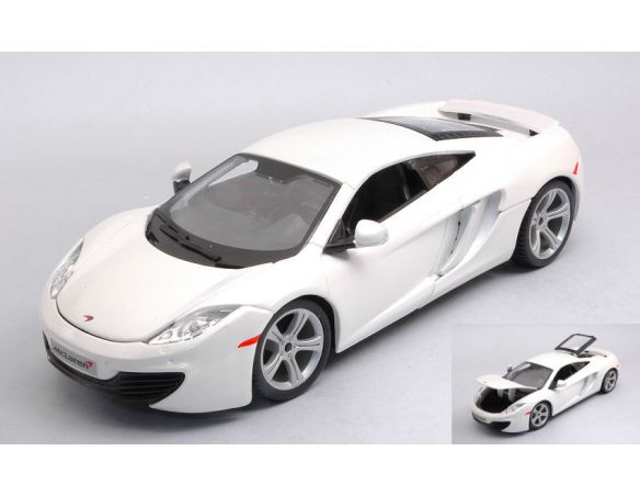 BBURAGO BU21074W MC LAREN MP4-12C 2016 WHITE 1:24 Modellino