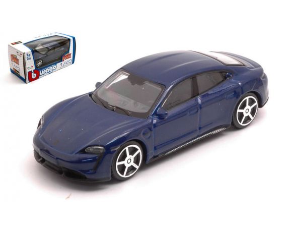 BBURAGO BU30433B PORSCHE TAYCAN 2018 BLUE 1:43 Modellino