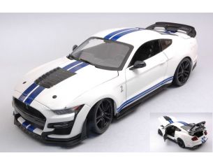 MAISTO MI31452W FORD MUSTANG SHELBY GT500 2020 WHITE 1:18 Modellino