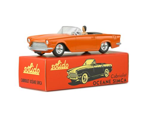SOLIDO SL1001102 SIMCA OCEANE CABRIOLET 1959 ORANGE 1:43 Modellino