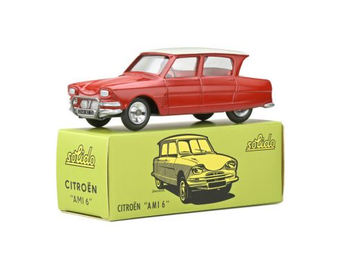 SOLIDO SL1001142 CITROEN AMI 6 BERLINE 1961 RED 1:43 Modellino