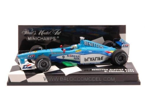 Minichamps PM430990009 BENETTON B 199 G.FISICHELLA '99 1:43 Modellino