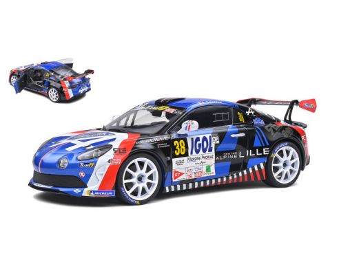 SOLIDO SL1801607 ALPINE A110 RGT N.38 RALLY DU MONT BLANC 2020 DELECOUR-GUIGONNET 1:18 Modellino