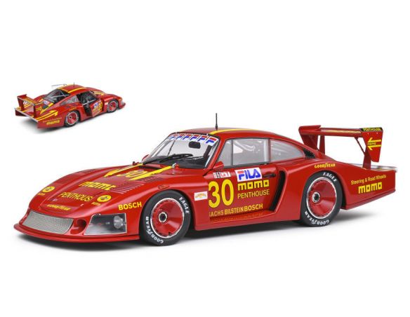 SOLIDO SL1805403 PORSCHE 935 MOBYDICK N.30 DRM NORISRING 1981 MORETTI 1:18 Modellino