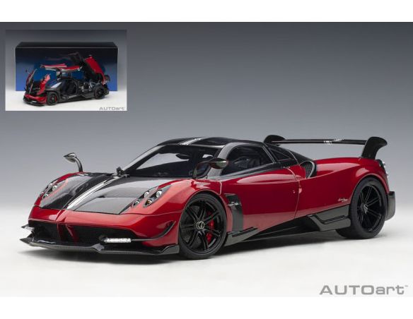 AUTOART AA78276 PAGANI HUAYRA BC 2016 RED/CARBON 1:18 Modellino