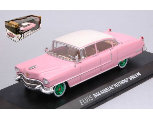 GREENLIGHT GREEN86491GR CADILLAC FLEETWOOD SERIES 60 1955 ELVIS PRESLEY GREEN WHEELS 1:43 Modellino