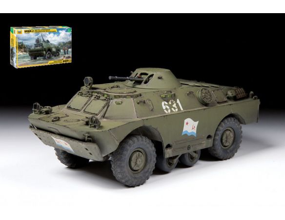 ZVEZDA Z3638 BRDM-2 RUSSIAN ARMORED CAR KIT 1:35 Modellino