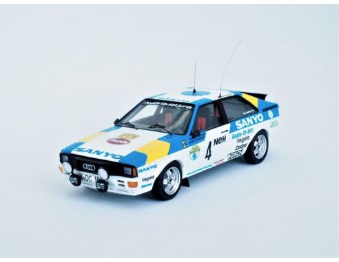 TROFEU TFRRSE10 AUDI QUATTRO N.4 1st RALLY OF SWEDEN 1982 BLOMQVIST-CEDERBERG 1:43 Modellino