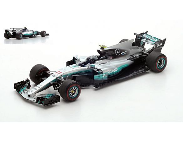 SPARK MODEL S18301 MERCEDES F1 W08 V.BOTTAS 2017 N.77 3rd BAHRAIN GP 1:18 Modellino