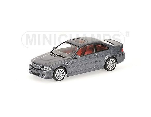 Minichamps 431020024 BMW M3 COUPE' 2000 GREY METALLIC Modellino