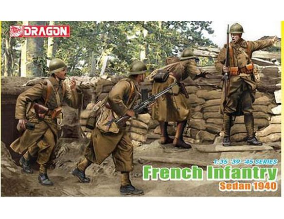 DRAGON D6738 FRENCH INFANTRY (SEDAN 1940) KIT 1:35 Modellino