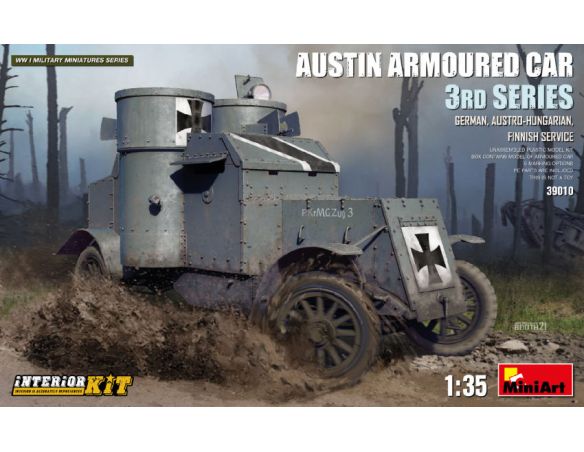 MINIART MIN39010 AUSTIN ARMOURED CAR 3rd SERIES GER.AUS-HUN.FIN.SERVICE INTER.K KIT 1:35 Modellino