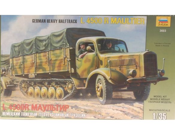 ZVEZDA Z3603 L 4500 R MAULTIER KIT 1:35 Modellino