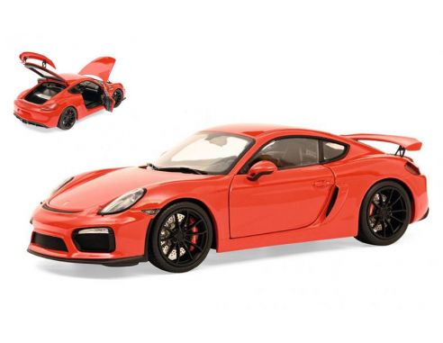 SCHUCO SH0403 PORSCHE CAYMAN GT4 RED 1:18 Modellino