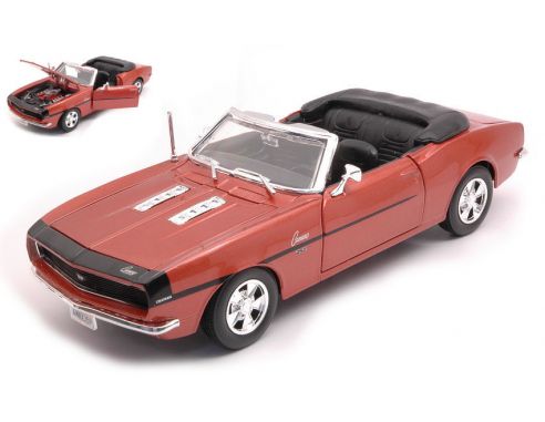 MAISTO MI31257BR CHEVROLET CAMARO SS 396 CONVERTIBLE 1968 BRONZE MET.1:24 Modellino