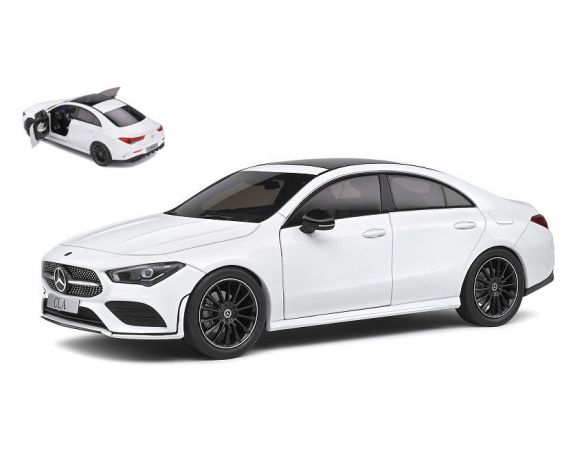 SOLIDO SL1803103 MERCEDES CLA C118 COUPE' AMG LINE 2019 WHITE 1:18 Modellino