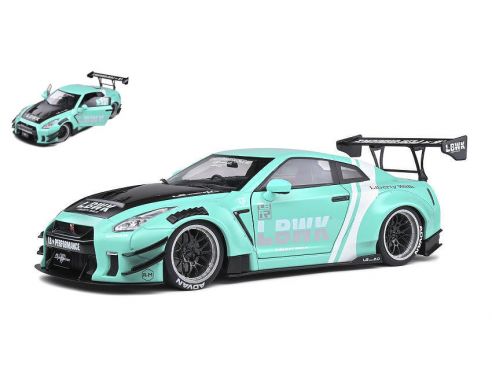 SOLIDO SL1805804 NISSAN GTR 35 LB WORK TYPE 2 MINT GREEN 1:18 Modellino