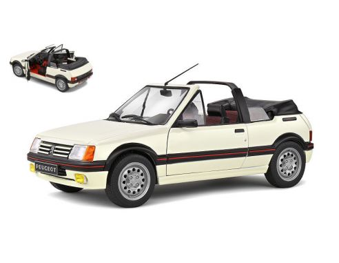 SOLIDO SL1806202 PEUGEOT 205 GTI MK1 CABRIOLET 1989 WHITE 1:18 Modellino