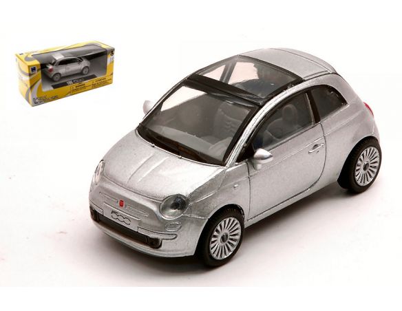 NEW RAY NY19587S FIAT NUOVA 500 2007 SILVER 1:43 Modellino