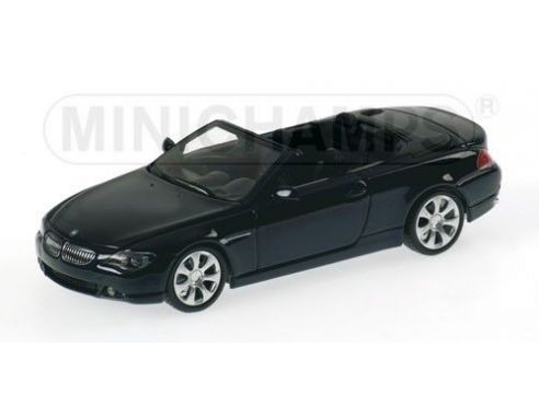 Minichamps PM431026030 BMW SERIE 6 CABRIO 2006 BLUE 1:43 Modellino