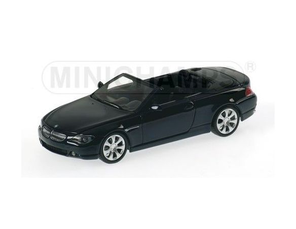 Minichamps PM431026030 BMW SERIE 6 CABRIO 2006 BLUE 1:43 Modellino