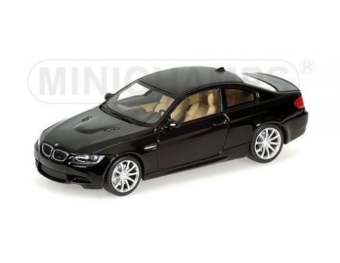 Minichamps 431026320 BMW M3 COUPE' 2008 BLACK CON DETTAGLIO MOTORE AUTO STRADALI SCALA 1/43