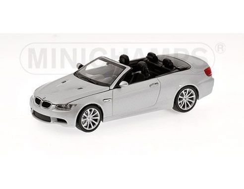 Minichamps PM431026330 BMW M 3 CABRIO 2008 SILVER 1:43 Auto Stradali