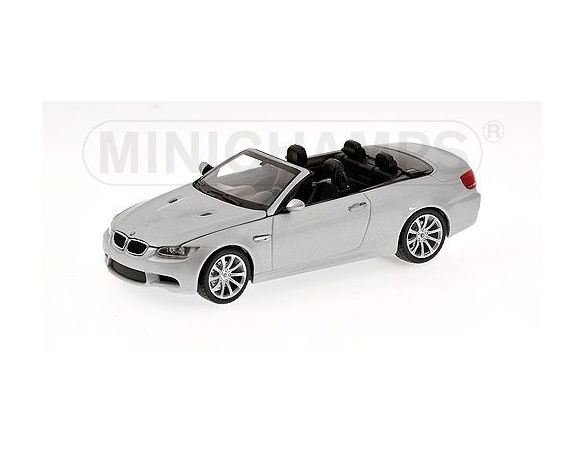 Minichamps PM431026330 BMW M 3 CABRIO 2008 SILVER 1:43 Auto Stradali