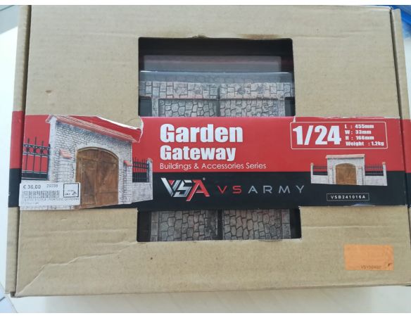Garden Gateway Vs Pro - Portone Giardino Scala 1:24  Vs Army SCATOLA ROVINATA